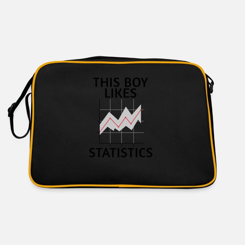 Boy Likes Statistics Data Analyst Science Retro Bag