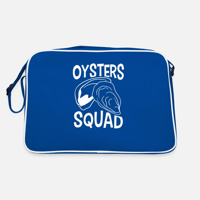 Oysters Squad Seafood Nature Fish Chef Retro Bag