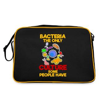 Bacteria The Only Culture Microbiologist - Retro Bag - black/gold - Back