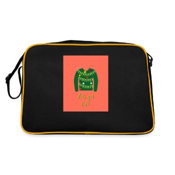Let’s get lit - Retro Bag - black/gold - Back