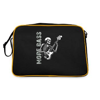 Plus Basse - Skeleton avec Basse - Sac Retro - noir/or - Dos
