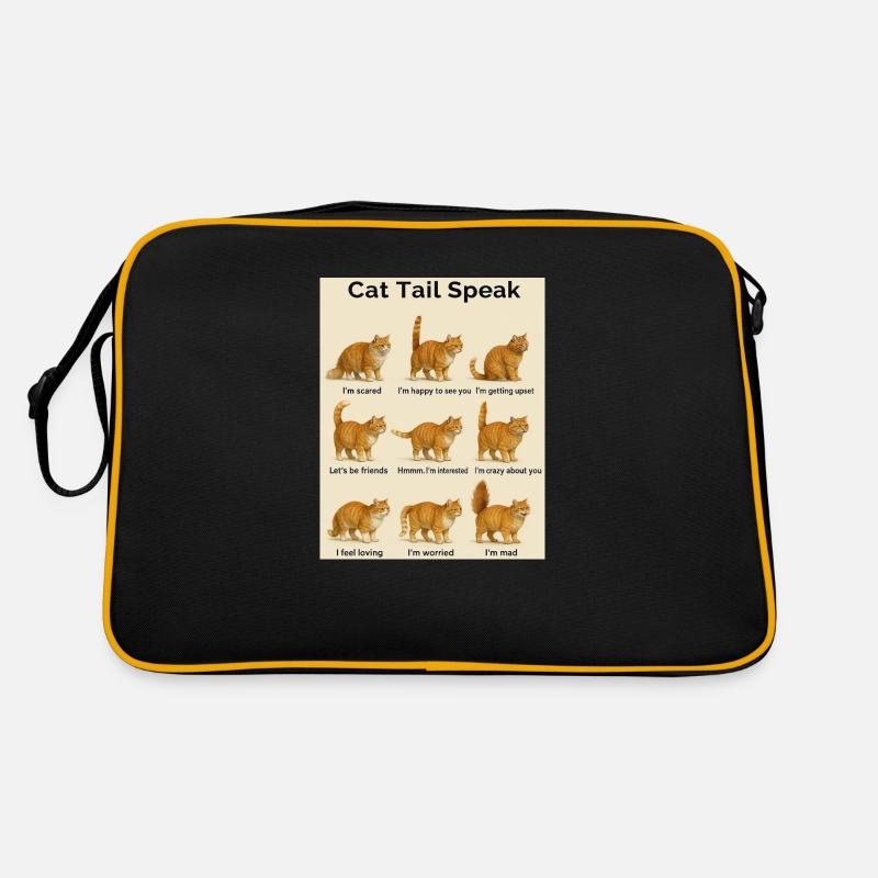 Chat - Sac Retro - noir/or