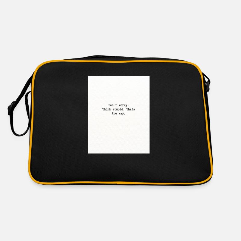 Think stupid Retro Tasche