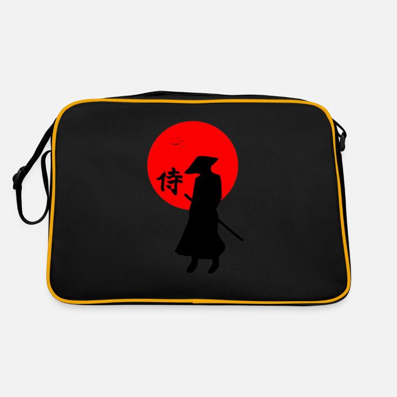 Samurai - Retro Tasche - Schwarz/Gold
