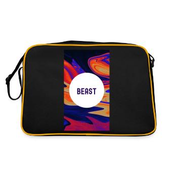 Beast Motivational : Libérez votre pouvoir intérieur - Sac Retro - noir/or - Dos