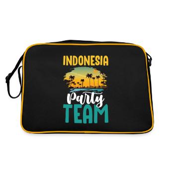 Équipe du Parti indonésien - Sac Retro - noir/or - Dos