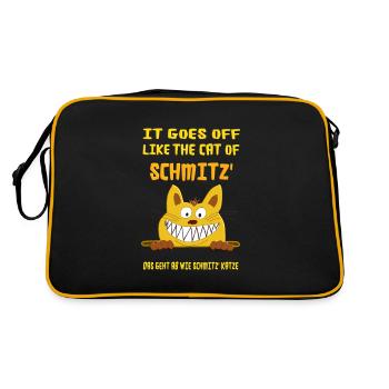 It goes off like the cat of Schmitz. Chat de Schmitz - Sac Retro - noir/or - Dos
