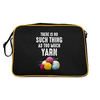 Crochet Crochet Crocheter Drôle - Sac Retro - noir/or - Dos