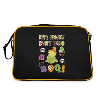 Mignon Spooky Baby Dino Halloween Boo 3 - Sac Retro - noir/or - Dos