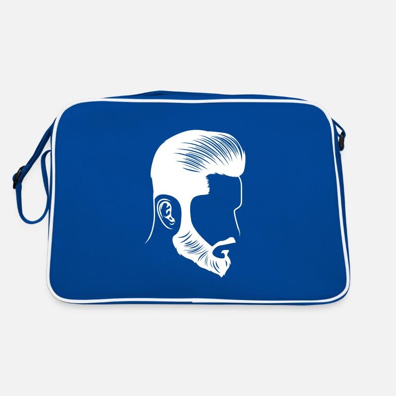 hairstyle style model beard head Retro Bag