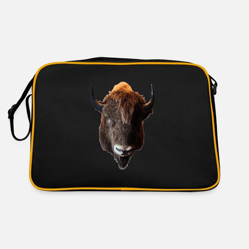 The bison is also called buffalo Retro Bag