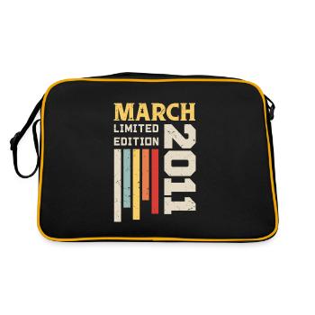 March 2011 - Birthday gift March 2011 March - Retro Bag - black/gold - Back