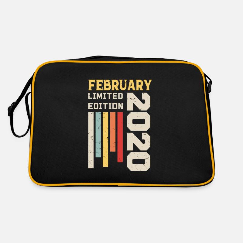 Februar 2020 - Februar 2020 Geburtstagsgeschenk Retro Tasche