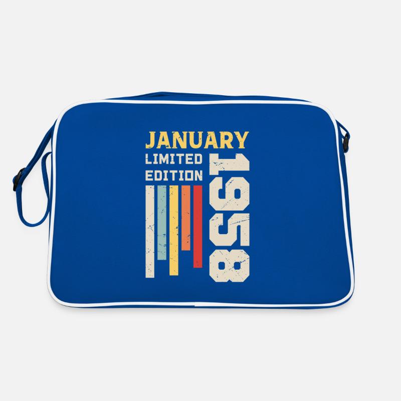 Januar 1958 - Januar 1958 Geburtstagsgeschenk Retro Tasche