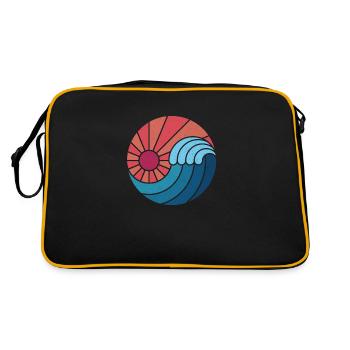 Wave - Retro Bag - black/gold - Back