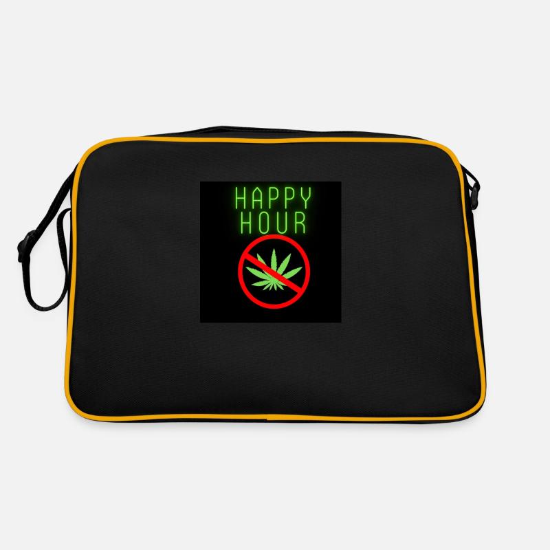 High Drogen spass schwarz Retro Tasche