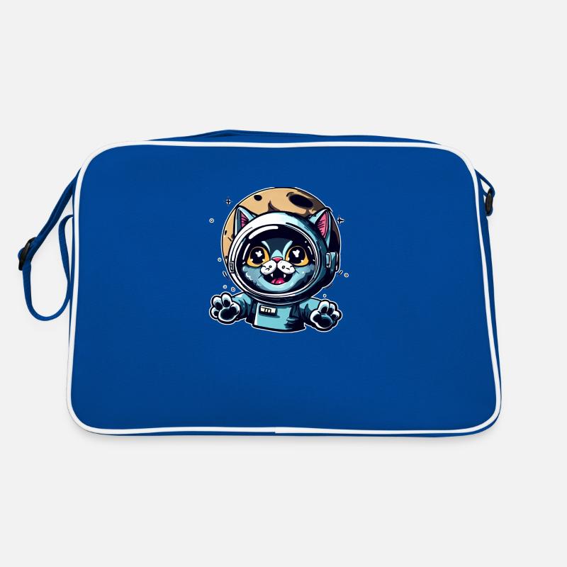 Space Cat à Moon Sac Retro