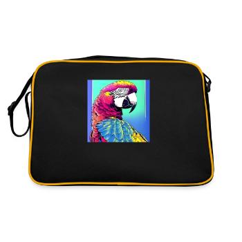 Neon Macaw - Retro Bag - black/gold - Back