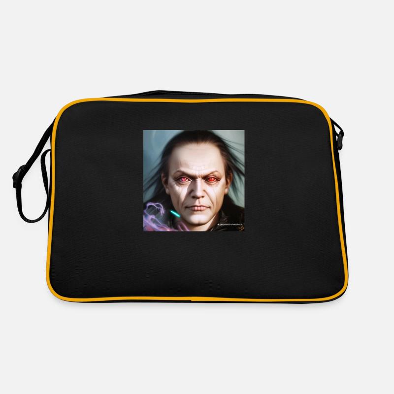 Joe - Retro Tasche - Schwarz/Gold
