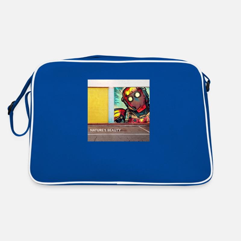 Robot natures beauty Retro Tasche