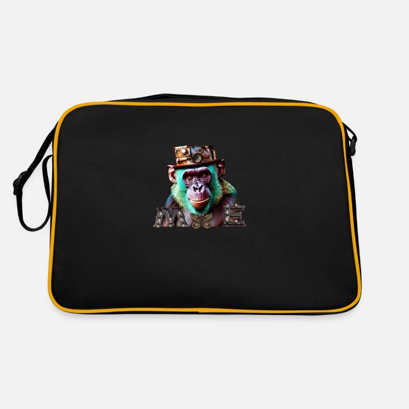 ME Design - Retro Tasche - Schwarz/Gold