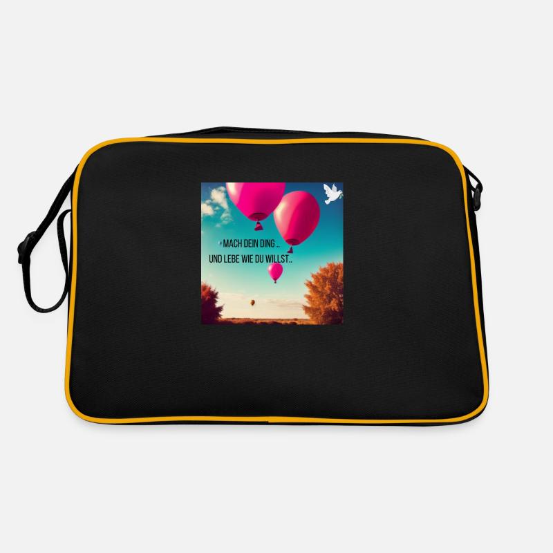 Luftballon Geschenkidee Retro Tasche