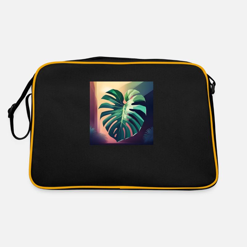 Monstera Leaf Retro Tasche