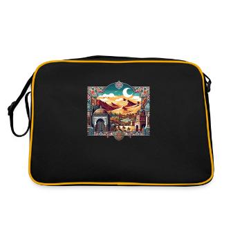 Un Maroc dynamique - Sac Retro - noir/or - Dos