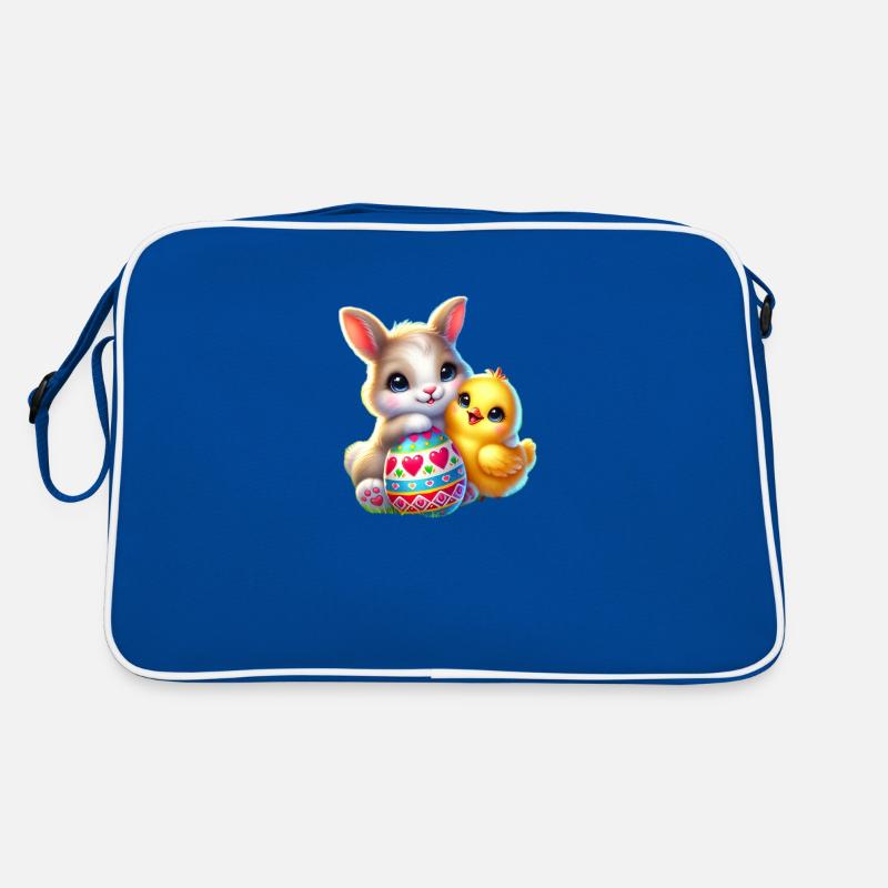 Easter Bunny Chick Egg Retro Bag