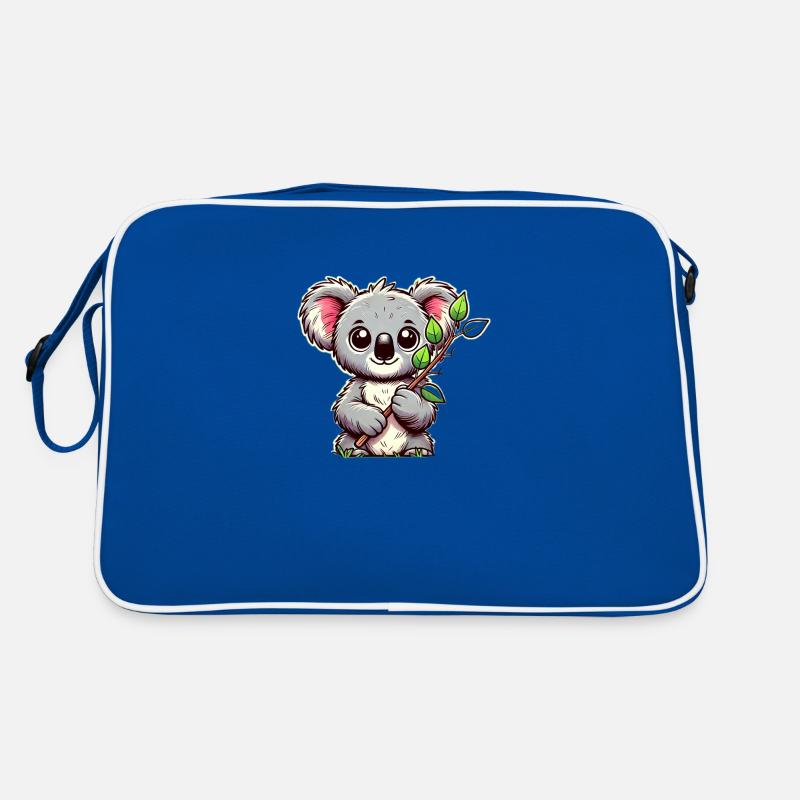 Koala with eucalyptus Retro Bag