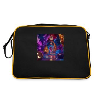 Fantaisie - Sac Retro - noir/or - Dos