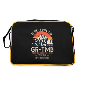 GR TMB randonnée tour du mont blanc - Sac Retro - noir/or - Dos