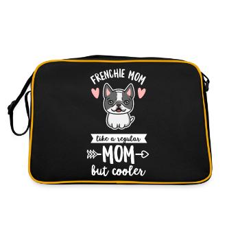 Citation Frenchie Dog pour votre maman Frenchie - Sac Retro - noir/or - Dos