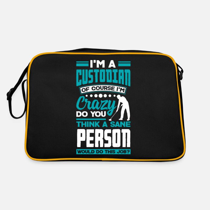 Gardien d’école Concierge Drôle de citation Sac Retro