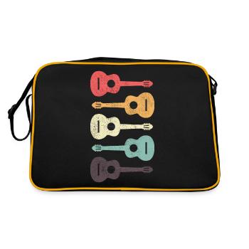 Guitariste acoustique Musicien Musicien Guitariste - Sac Retro - noir/or - Dos