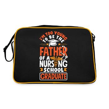 Trop jeune pour être le père d’une école d’infirmières - Sac Retro - noir/or - Dos
