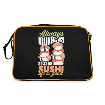 Mukbang et Sushi - Sac Retro - noir/or - Dos
