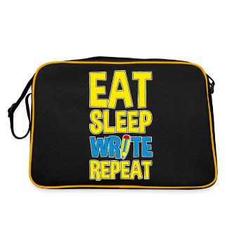 Manger Dormir Écrire Répéter 4 - Sac Retro - noir/or - Dos