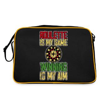Roulette Is My Game Winning Is My Aim 3 - Retro Bag - black/gold - Back