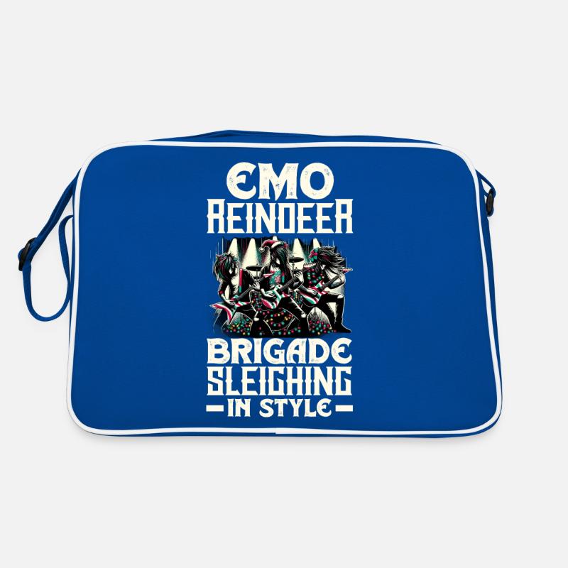 Emo Reindeer Brigade Sleighing in Style Emocore Retro Tasche