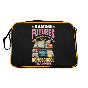 Sip Back Relax and Spice It Up Margarita Mode On - Retro Tasche - Schwarz/Gold - Hinten