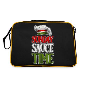 Dimanche Sauce Temps 4 - Sac Retro - noir/or - Dos