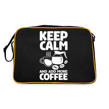 Coffee Cat Videos Feline Caffeine Enthusiast - Retro Bag - black/gold - Back