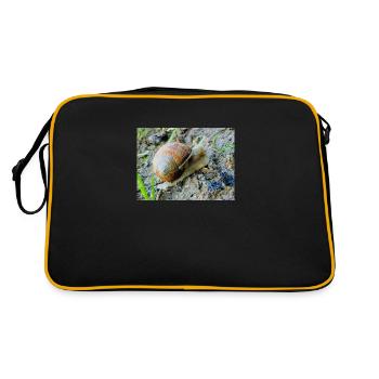 Slowly - Retro Bag - black/gold - Back
