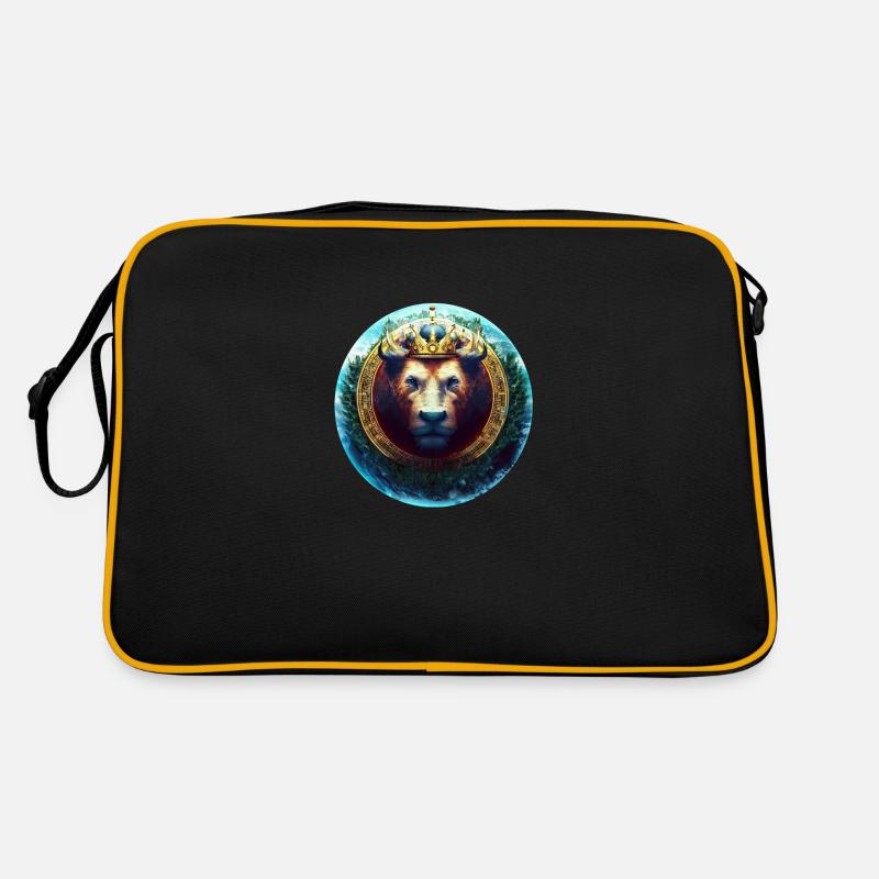 Kryptowährung Bull - Retro Tasche - Schwarz/Gold