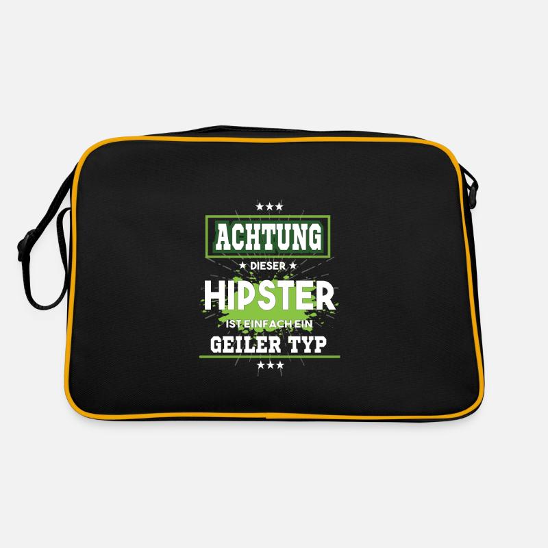 Hipster ist einfach nur ein geiler Typ Retro Tasche