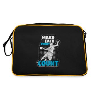Handball hand - Retro Bag - black/gold - Back