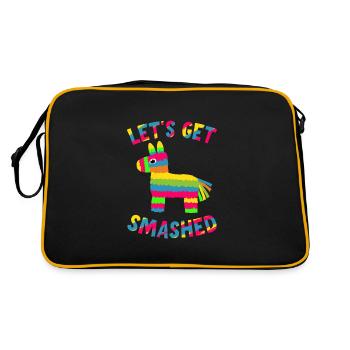 Let's Get Smashed Pinata - Retro Bag - black/gold - Back