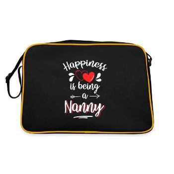 Bonheur Joie Optimisme - Sac Retro - noir/or - Dos