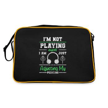 Piercing Art Piercing Studio - Retro Bag - black/gold - Back